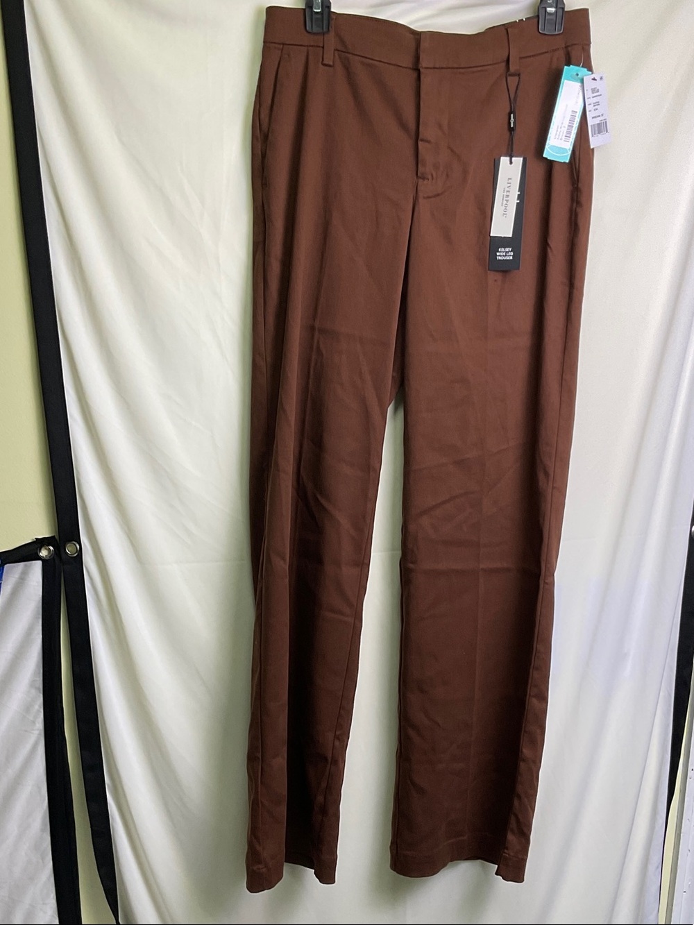 Liverpool Kelsey Wide Leg Trouser - Saddle Brown